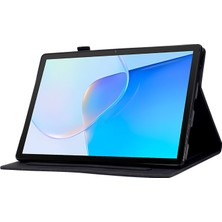 Xinghai Digital1 Huawei Matepad Se Için 10.4 Inç Koruyucu Kılıf Demir Kule Baskılı Pu Deri Kapak Standı Kapak ile Kart Tutucu-Siyah (Yurt Dışından)