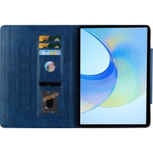 Xinghai Digital1 Honor Pad X8 Pro/pad X9 Kılıf Kart Yuvası Stand-Mavi Pu Deri Tablet Kapak Için (Yurt Dışından)