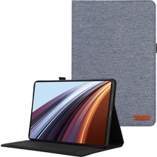 Xinghai Digital1 Honor Pad Gt Pro Için Deri Kılıf Kart Tutucu Kumaş Doku Tablet Standı Kapak-Mavi (Yurt Dışından)