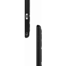Xinghai Digital1 Lastik Desenli Kickstand Pc+Tpu Telefon Aksesuar Kılıfı Huawei Mediapad T3 10(9.6inç)-Siyah (Yurt Dışından)