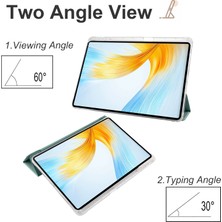 Xinghai Digital1 Onur Için Magicpad 13 Pu Deri Şeffaf Tpu Tablet Kılıfı Üç Katlı Standı Tablet Kapak ile Kalem Tutucu-Gece Yarısı Yeşil (Yurt Dışından)