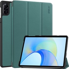 Xinghai Digital1 Enkay Hat Prens Koruyucu Kapak Onur Pad X8 Pro/x9, Üç Katlı Stand Pu Deri + Pc Akıllı Tablet Kılıfı-Siyahımsı Yeşil (Yurt Dışından)