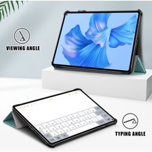 Xinghai Digital1 Huawei Matepad Pro 11 (2022) Için Koruyucu Kılıf Pu Deri Düz Renk Folyo Kapak Çevirin Üç Katlı Stand Tablet Koruyucu, Otomatik Uyandırma/uyku-Siyahımsı Yeşil (Yurt Dışından)