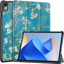 Xinghai Digital1 Huawei Matepad 11 (2023) Için Üç Katlı Stand Tablet Kılıf Pu Deri Desenli Kapak Otomatik Uyandırma/uyku-Kayısı Çiçeği (Yurt Dışından)