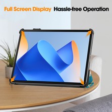 Xinghai Digital1 Huawei Matepad 11 (2023) Için Üç Katlı Stand Tablet Kılıf Pu Deri Desenli Kapak Otomatik Uyandırma/uyku-Kayısı Çiçeği (Yurt Dışından)