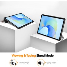 Xinghai Digital1 Honor Pad X8 Pro Üç Katlı Stand Akıllı Tablet Kılıfı Desen Baskı Pu Deri Kapak-Vintage Tower (Yurt Dışından)