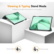 Xinghai Digital1 Honor Pad X8A Enkay Hat Prınce Üç Katlı Stand Kapağı Pu Deri + Pc Tablet Kılıfı-Gri (Yurt Dışından)