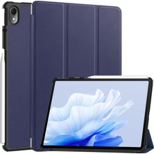 Xinghai Digital1 Tablet Kılıfı Huawei Matepad Air 11.5 INÇ(2023)ÜÇ Katlı Stand Otomatik Uyku/uyandırma Pu Deri Tam Koruyucu Kapak-Mavi (Yurt Dışından)