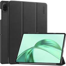 Xinghai Digital1 Honor Pad X8A Enkay Hat Prens Üç Katlı Stand Kapağı Pu Deri + Pc Tablet Kılıfı-Siyah (Yurt Dışından)