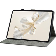 Xinghai Digital1 Honor Pad 9 Kılıf Için Kaplan Desenli Pu Deri Kaymaz Koruyucu Tablet Kapağı-Mor (Yurt Dışından)