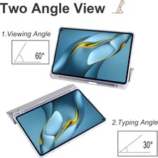 Xinghai Digital1 Huawei Matepad 10.4(2022)/(2020)ÜÇ Katlı Stand Tablet Kapağı Pu Deri Otomatik Uyku/uyandırma Akıllı Kılıf Kalem Tutucu-Gri (Yurt Dışından)