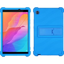 Xinghai Digital1 Huawei Matepad T8 8 Inç 2020 (KOB2-L09/W09) Için Koruyucu Kapak,pc Kickstand'lı Yumuşak Silikon Tablet Kılıfı-Koyu Mavi (Yurt Dışından)