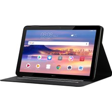 Xinghai Digital1 Huawei Mediapad T5 10.1-Siyah Için Kart Tutuculu Pu Deri Tablet Kılıfı (Yurt Dışından)