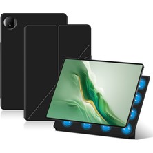 Xinghai Digital1 Honor Magicpad 2 12.3 Deri Kılıf Origami Standı Manyetik Tablet Kapağı Otomatik Uyandırma/uyku-Siyah (Yurt Dışından)