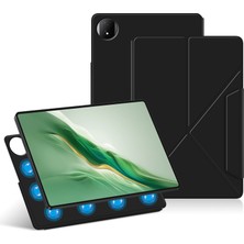 Xinghai Digital1 Honor Magicpad 2 12.3 Deri Kılıf Origami Standı Manyetik Tablet Kapağı Otomatik Uyandırma/uyku-Siyah (Yurt Dışından)