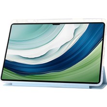 Xinghai Digital1 Huawei Matepad Pro 13.2 Tablet Kılıfı Darbeye Dayanıklı Tpu+Akrilik+Pu Üç Katlı Stand Kapağı-Bebek Mavisi (Yurt Dışından)