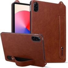 Xinghai Digital1 Honor Pad X8 Pro/pad X9 Tablet Kılıfı El Kayışı Kickstand Deri Kılıf-Kahverengi (Yurt Dışından)