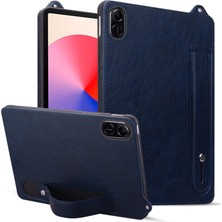 Xinghai Digital1 Honor Pad X8 Pro/pad X9 Tablet Kılıfı El Kayışı Kickstand Deri Kılıf-Mavi (Yurt Dışından)