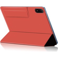 Xinghai Digital1 Honor Pad 9 Pro Tablet Kılıfı Için Manyetik Üç Katlı Stand Pu Deri + Tpu Kapak-Kırmızı (Yurt Dışından)