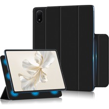 Xinghai Digital1 Honor Pad 9 Pro Tablet Kılıfı Için Manyetik Üç Katlı Stand Pu Deri + Tpu Kapak-Siyah (Yurt Dışından)