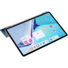 Xinghai Digital1 Huawei Matepad Pro 11(2022)İPEK Doku Koruyucu Kılıf Pu Deri Üç Katlı Stand Folyosu Kapak-Beyaz (Yurt Dışından)