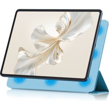 Xinghai Digital1 Honor Pad 9 Pro Tablet Kılıfı Için Manyetik Üç Katlı Stand Pu Deri + Tpu Kapak-Mavi (Yurt Dışından)