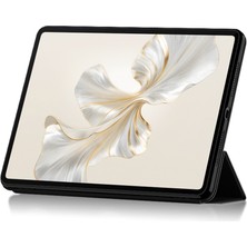 Xinghai Digital1 Honor Pad 9 Için Pu Deri Kılıf Darbeye Dayanıklı Üç Katlı Stand Tablet Kapağı-Siyah (Yurt Dışından)