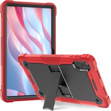 Xinghai Digital1 Honor Pad X9 Koruyucu Kılıf Kickstand Darbeye Dayanıklı Silikon + Pc Tablet Kapağı-Kırmızı + Siyah (Yurt Dışından)