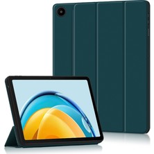 Xinghai Digital1 Huawei Matepad Se Için 10.4 Inç Üç Katlı Stand Koruyucu Folyo Tablet Kılıfı Pu Deri Darbeye Dayanıklı Tablet Kapak-Yeşil (Yurt Dışından)