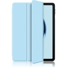 Xinghai Digital1 Huawei Matepad Se Için 10.4 Inç Üç Katlı Stand Koruyucu Folyo Tablet Kılıfı Pu Deri Darbeye Dayanıklı Tablet Kapak-Mavi (Yurt Dışından)