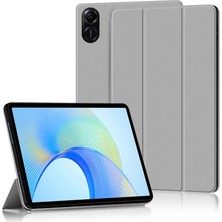 Xinghai Digital1 Honor Pad X9/pad X8 Pro Için Üç Katlı Stand Kılıfı, Pu Deri Koruyucu Tablet Kapağı-Gri (Yurt Dışından)