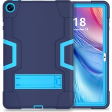 Xinghai Digital1 Huawei Matepad Se Için 10.4 Inç Robot Tarzı Kılıf Silikon + Pc Renk Kontrastı Kickstand Tablet Kapağı-Lacivert/mavi (Yurt Dışından)