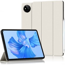 Xinghai Digital1 Huawei Matepad Pro 11(2022)FOLIO Flip Düşmeyi Önleyici Koruyucu Kapak Tpu+Pu Deri Cilt Dokunuşlu Tablet Kılıfı, Üç Katlı Stand-Beyaz (Yurt Dışından)