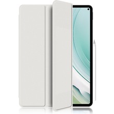 Xinghai Digital1 Huawei Matepad Pro 11(2024)PU Deri Kılıf Otomatik Uyandırma/uyku Üç Katlı Stand Tablet Kapağı-Beyaz (Yurt Dışından)