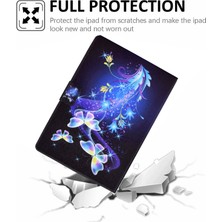 Xinghai Digital1 Huawei Matepad 10.4(2020)/(2022)/HONOR V6-Butterflies And Flowers Için Tam Korumalı, Darbeye Dayanıklı Desen Baskılı Deri Tablet Kılıfı (Yurt Dışından)