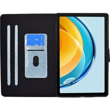 Xinghai Digital1 Huawei Matepad Se Için 10.4 Inç Darbeye Dayanıklı Kılıf Çizilmez Işıltılı Deri Kapak Tablet Kabuk-Mavi (Yurt Dışından)