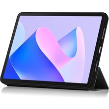 Xinghai Digital1 Tablet Kılıfı Huawei Matepad 11(2023)PU Deri Tpu Üç Katlı Stand Kapağı Koruyucu Tablet Kılıfı-Siyah (Yurt Dışından)