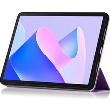 Xinghai Digital1 Tablet Kılıfı Huawei Matepad 11(2023)PU Deri Tpu Üç Katlı Stand Kapağı Koruyucu Tablet Kılıfı-Mor (Yurt Dışından)