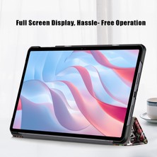 Xinghai Digital1 Pu Deri Tablet Kılıfı Onur Pad X9/pad X8 Pro, Desen Baskı Üç Katlı Stand Folio Koruyucu Kapak-Graffiti (Yurt Dışından)