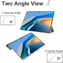 Xinghai Digital1 Huawei Matepad Pro 13.2 Tablet Deri Kılıf Için Üç Katlı Stand Kalem Yuvası Kapak-Gece Yarısı Yeşili (Yurt Dışından)