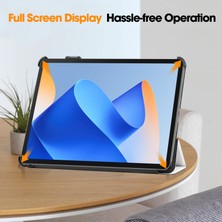 Xinghai Digital1 Huawei Matepad 11 (2023) Için Üç Katlı Stand Tablet Kılıfı Otomatik Uyandırma/sleep-Cat ile Pu Deri Desenli Kapak (Yurt Dışından)