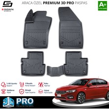 Fiat Egea Sedan 3D Pro Havuzlu Paspas 2015-2020 A+ Kalite