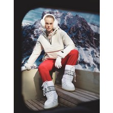 Koton Içi Polarlı Su Geçirmez Kemerli Cepli Kayak Pantolonu