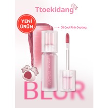 Gün Boyu Kalıcı Pürüzsüz Matlık Sunan Tint PERIPERA Over Blur Tint (008 Cool Pink Coating) (Tteok)