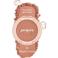 Yumuşak ve Nemli Dokulu Allık PERIPERA Pure Blushed Sunshine Cheek (#25 Maple Cream) (Tteok Recipe)