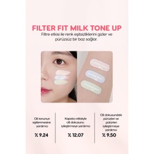 Aydınlık Görünüm Sunan Ton Eşitleyici Krem PERIPERA Filter Fit Milk Tone Up (001 Snow Peach) SPF30