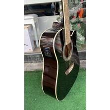 Elektro Akustik Gitar Jumbo Kasa Akustik Gitar Siyah Gitar Naturel Gitar