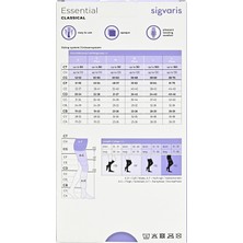Sigvaris Essential Classical (Topfine Select-Eski Ismi) / Diz Altı / Orta Basınç / Kapalı Burun / Siyah