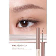 Özel Fırça Tasarımlı, Yoğun Pigmentli Kaş Maskarası PERIPERA Speedy Skinny Brow Mascara 05 Peony Ash