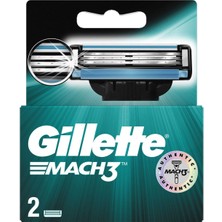 Gillette Mach3 Yedek Tıraş Bıçağı 2'li